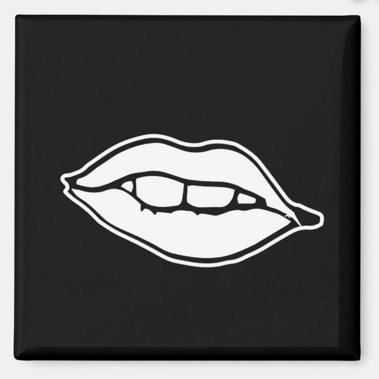 Bite Your Lip Fridge Magnet