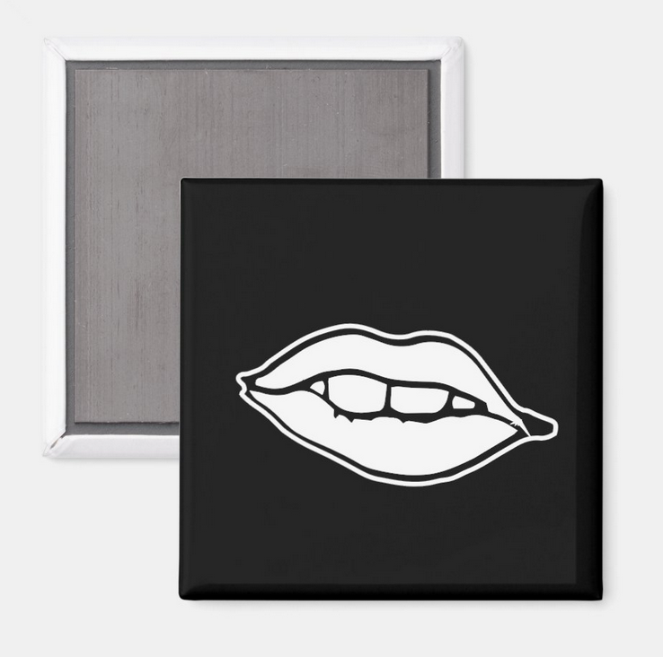 Bite Your Lip Fridge Magnet
