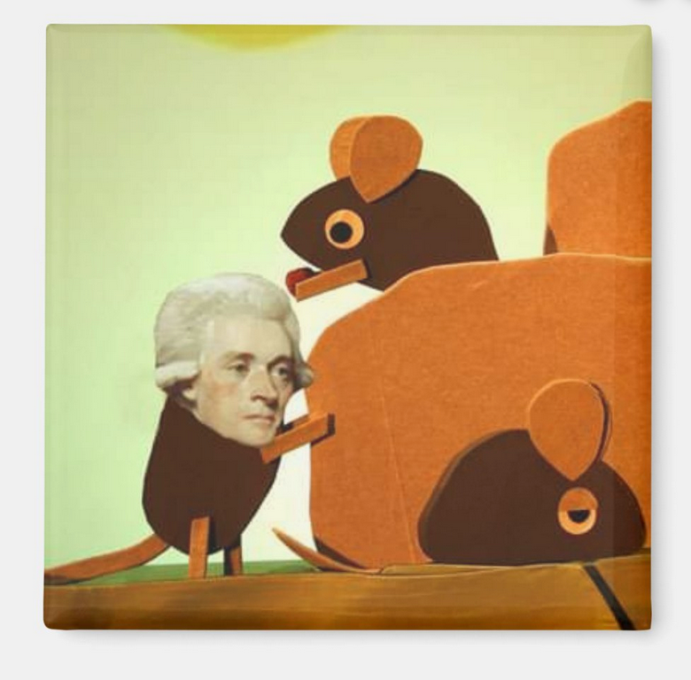 Alexander Hamilton Fever Dream Fridge Magnet