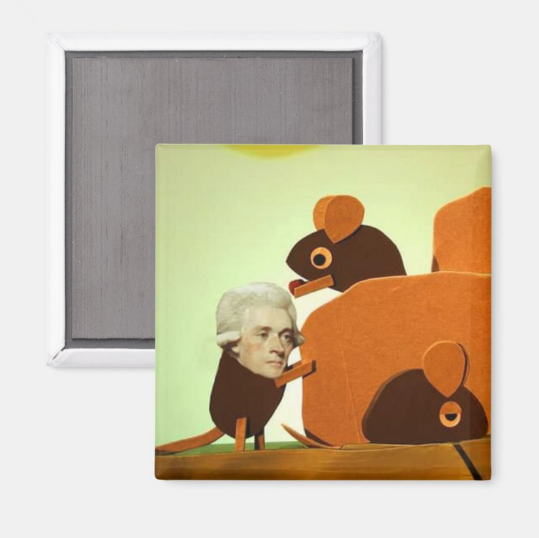 Alexander Hamilton Fever Dream Fridge Magnet