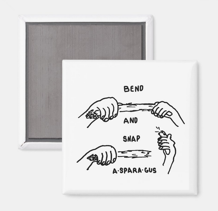 Bend and Snap! - Asparagus - Fridge Magnet